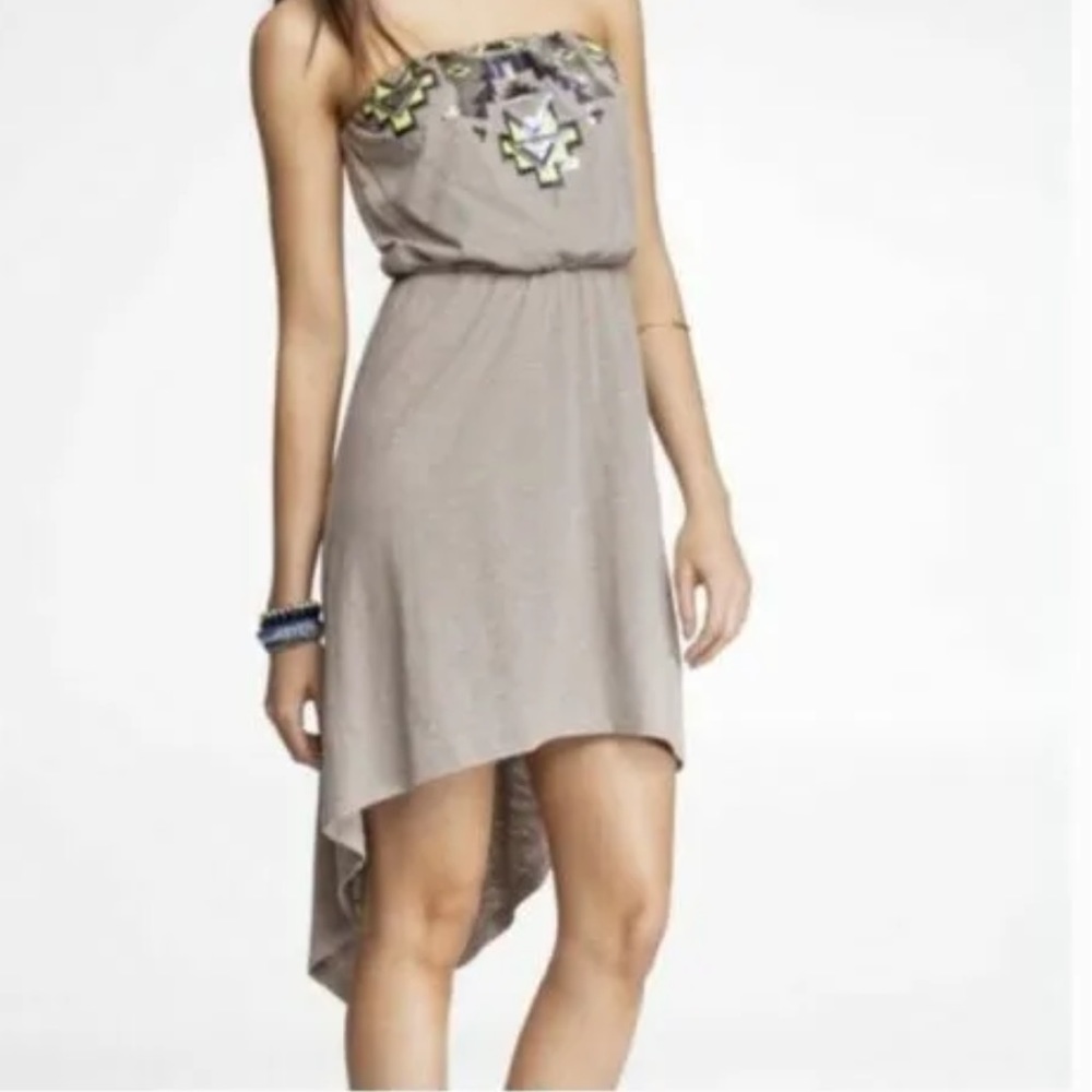Express High-Low Sequin Dress - image 1